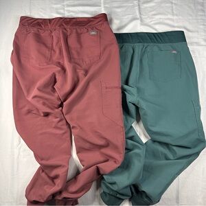 FIGS SET OF 2 Pants Womens Size M Technical Collection Jogger Cargo Scrubs - 426